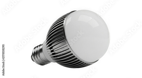 Fan with black blades on white background
