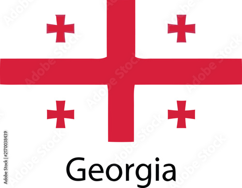 Foto Georgia national flag