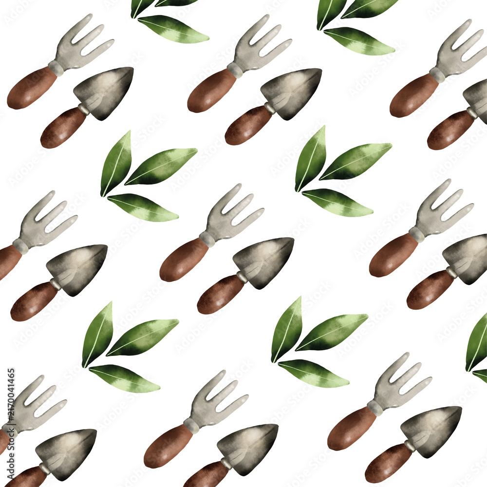 coffee beans seamless pattern