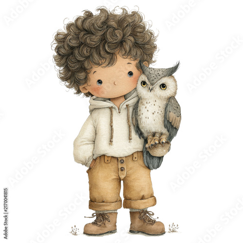 little boy with a toy
