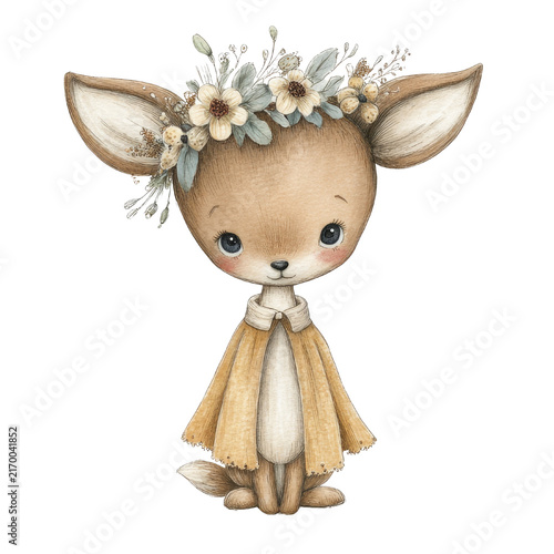 doll on white background