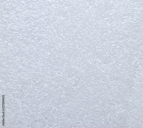 Foto White translucent foam texture or background