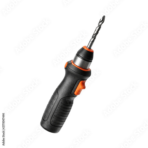 Obraz na płótnie Electric Screwdriver isolated on a transparent background.