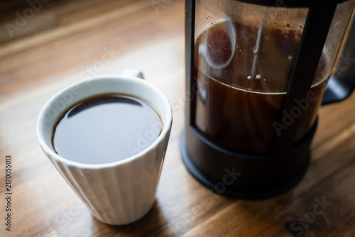 French press coffee making 9