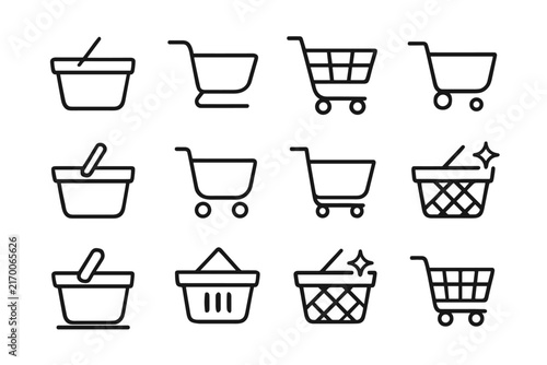 Base basket handle curve icon dot grid vector fold outline icons minimal