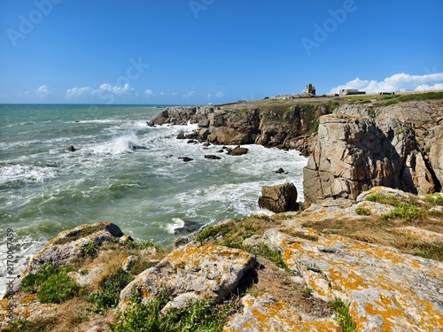 Cliffs on the Atlantic coast in Brittany