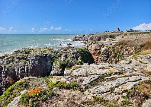 Cliffs on the Atlantic coast in Brittany