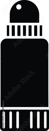 Bild auf Leinwand Silhouette minimalist spray bottle icon for liquid beauty product vector