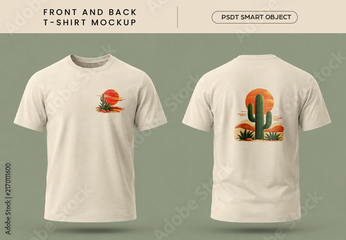 Front and Back T-Shirt Mockup