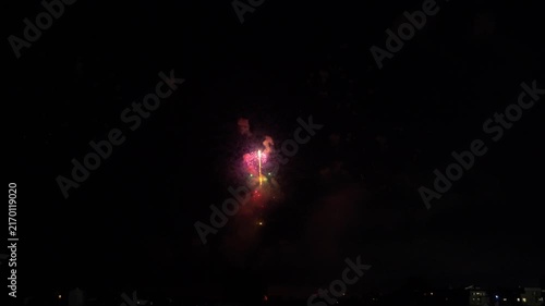 打ち上げ花火・花火大会イメージ（音声あり）