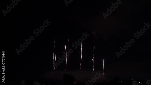 打ち上げ花火・花火大会イメージ（音声あり）