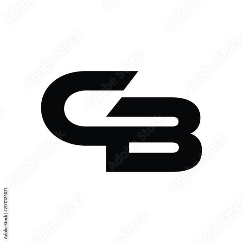 letter gb logo design vector	