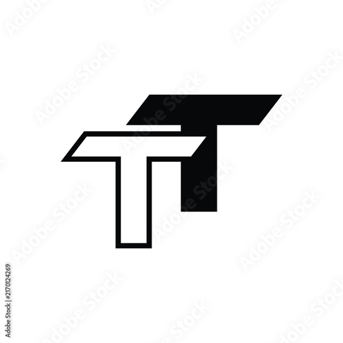 letter tt logo design vector for technology business	