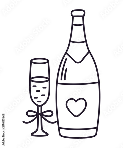 Obraz na płótnie Wedding Champagne