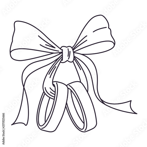 Obraz na płótnie Wedding Shoes Bow