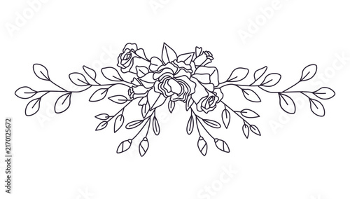 Obraz na płótnie Wedding Floral Garland