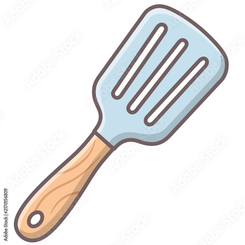 Foto spatula isolated on white background