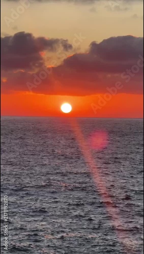 sunset over the sea