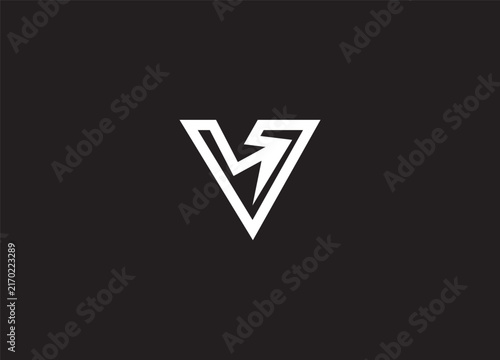 V Letter  logo vector template. Creative V  initial logo design 