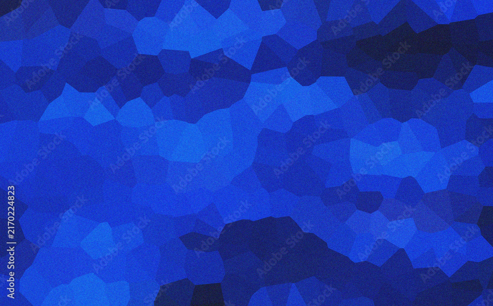 Obraz premium Deep blue abstract mosaic pattern with dark geometric shapes for professional corporate backgrounds and modern technology themes