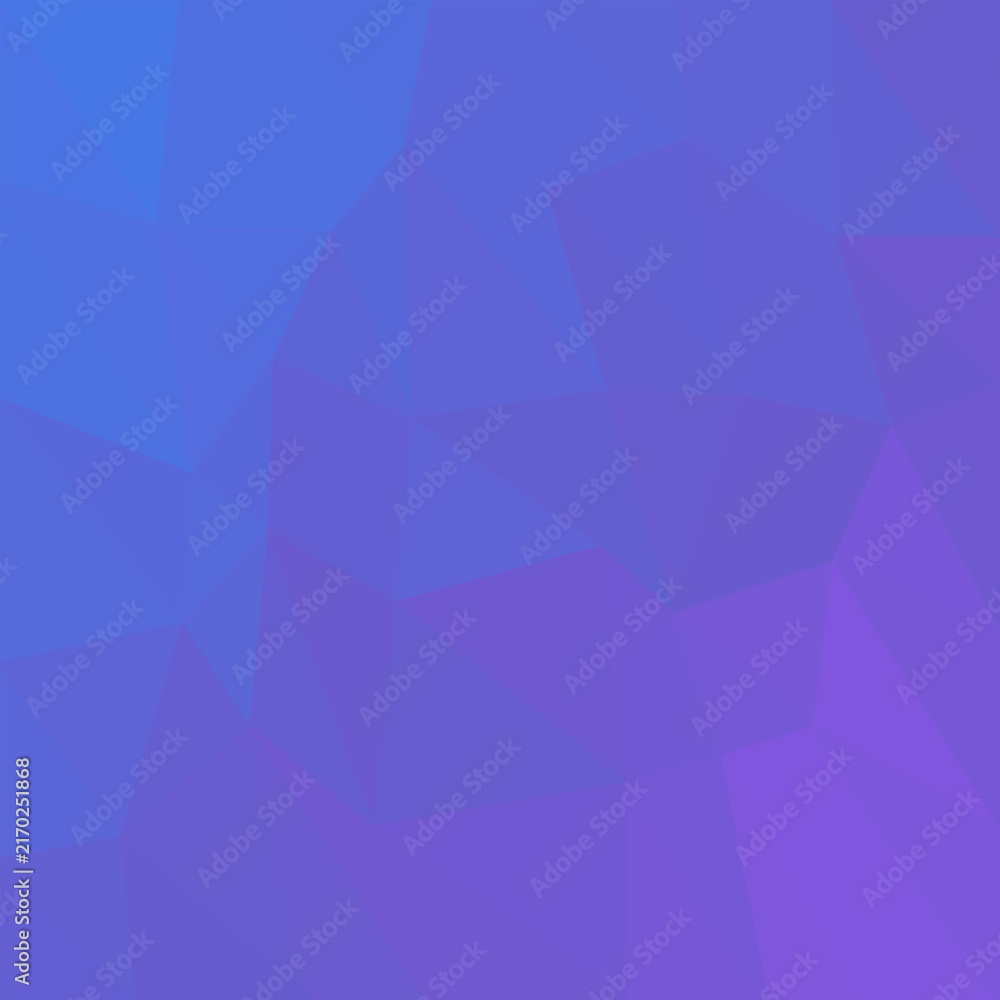 Obraz premium Blue Violet Purple Low Poly Geometric Triangle Background Square