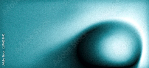 Cyan Glowing Orb on Dark Abstract Background