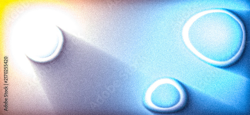 Pastel Blue Abstract Background with Soft Circular Shapes