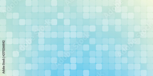 Abstract Blue Green Pixel Grid Background with Gradient