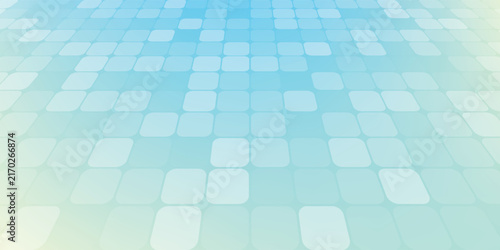 Abstract Blue Green Pixel Grid Background with Gradient eps10