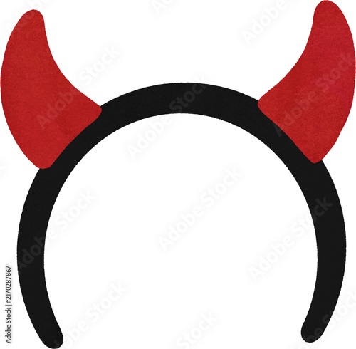 Bild auf Leinwand Devil Horn Headband