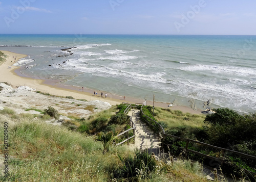 Cuadro en lienzo Sicile, plage région de Agrigente