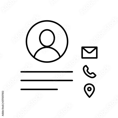 Contact Card Icon