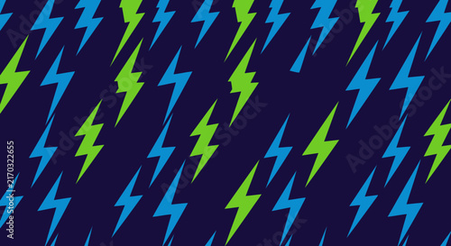 Vibrant and energetic seamless vector pattern featuring dynamic geometric shapes and bright color palette; repeatable design for textile, wallpaper, and digital background assets.