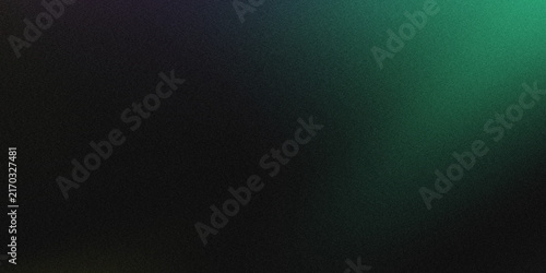 Abstract dark green and black gradient background with smooth light transition texture