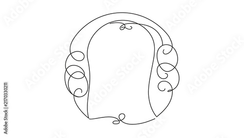 Elegant ornate frame design on white background.