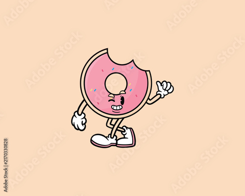 Donut Cute Icon Character Design