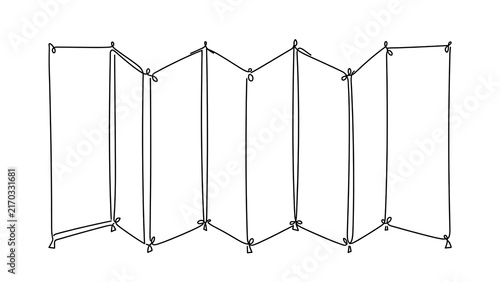 Obraz na płótnie Geometric wireframe pattern on white background.