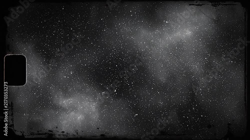 Starry night sky with cosmic dust and sparkling stars in deep space background