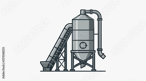 Industrial Conical Screw Conveyor Feeder System