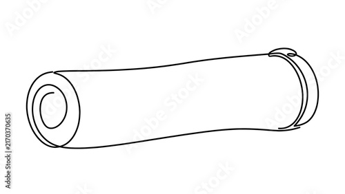 Isolated cylindrical tube illustration white background.