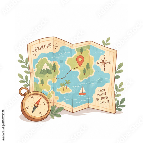 map and compass