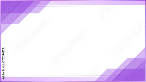 Purple Geometric Transparent Frame with Copy Space, Modern Abstract Digital Banner Design