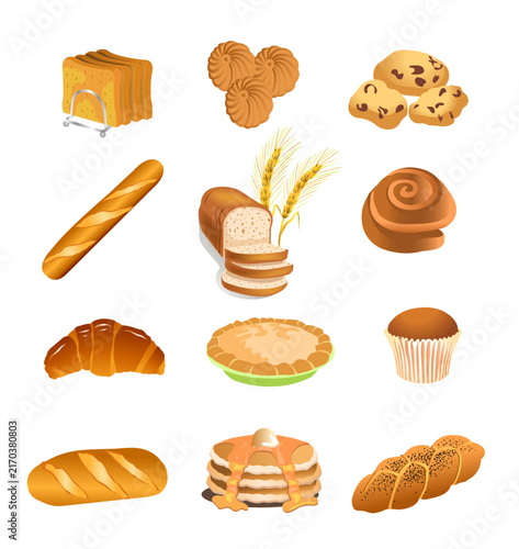 Assorted Bakery Bread and Pastry Collection