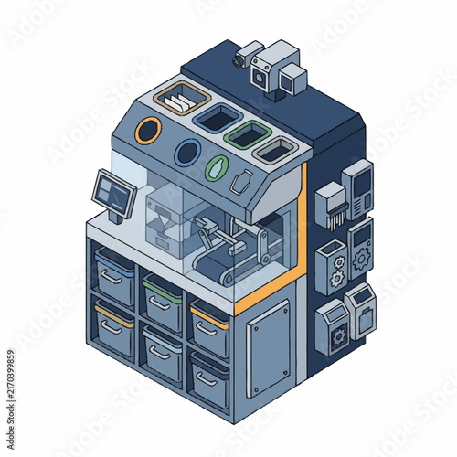 Futuristic Modular Data Center with Advanced Server Racks.