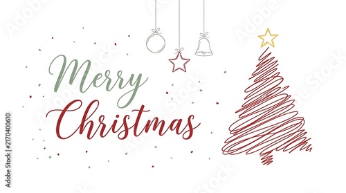 A festive and heartwarming christmas scene featuring a beautifully decorated tree and joyful greetings