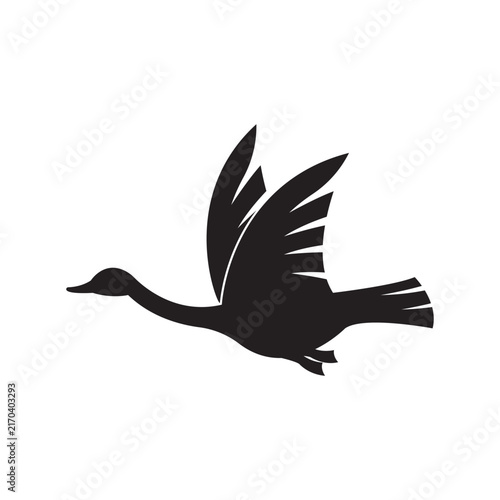 Swan logo Template vector illustration
