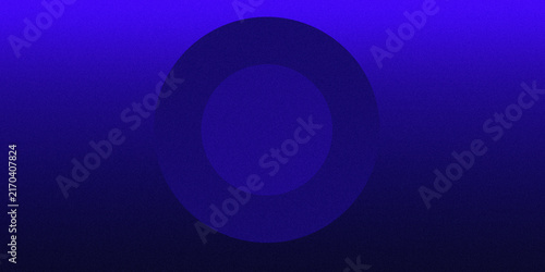 Minimalist blue circle geometric background with deep indigo gradient and subtle grain texture for corporate identity and web.