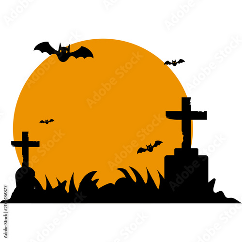 Halloween Bat Illustration