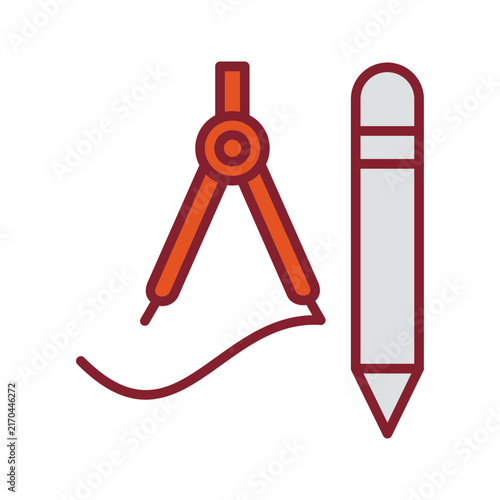 Drawing Tools Vector Icon