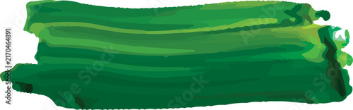 Fotografie Abstract Green Swath: A dynamic and vibrant streak of green paint flows across the canvas, a bold expression of color and texture